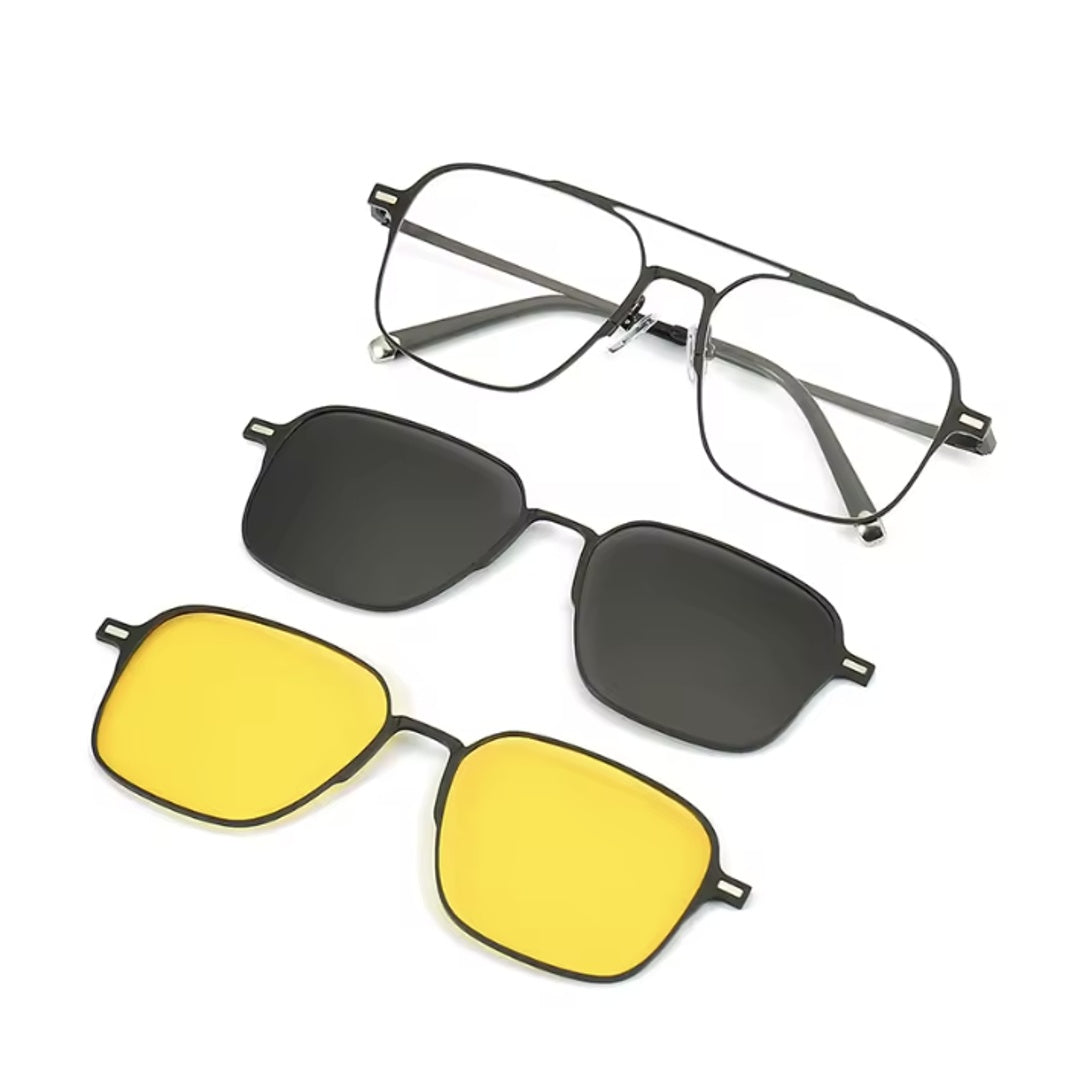 Gafas Clip Magnético 3-en-1